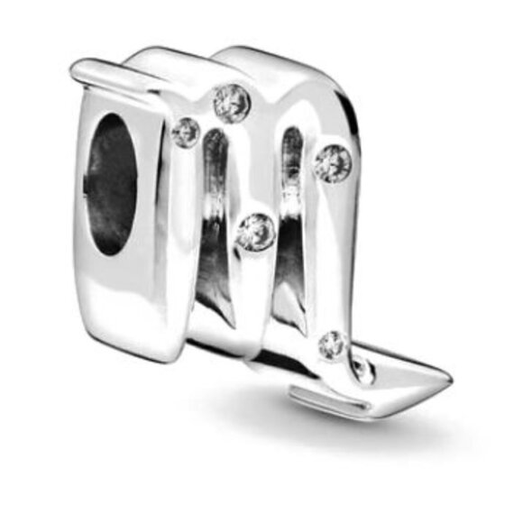 Sterling Silver Sparkling Astrology Zodiac Charm - Picture 5 of 13